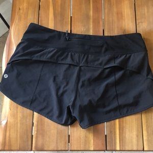 Black Lululemon speed shorts